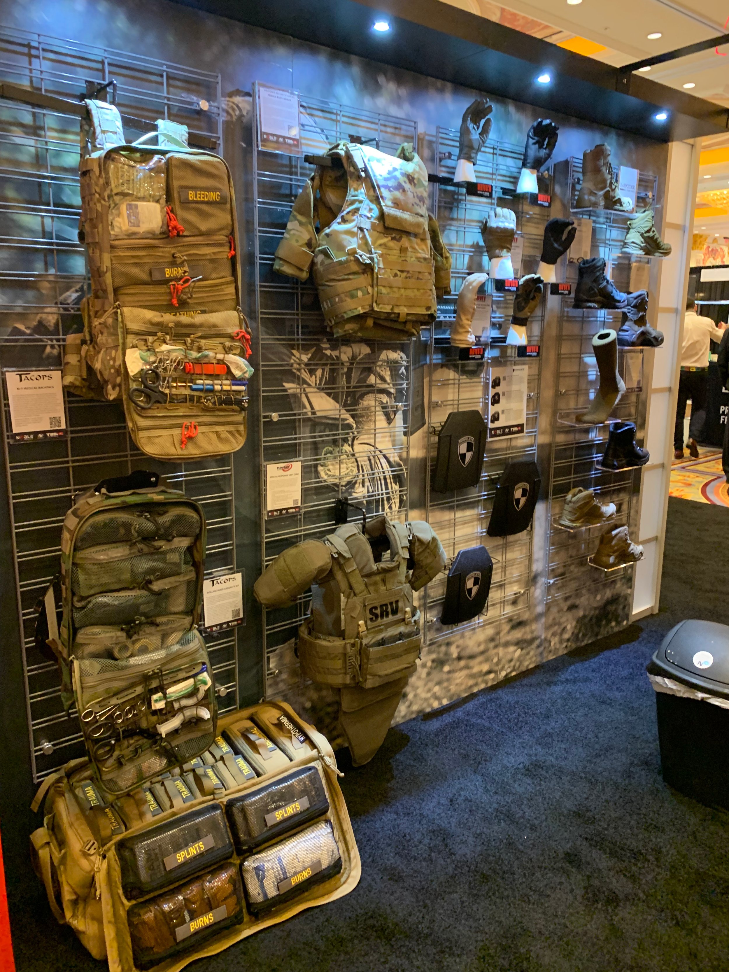 TACOPS™, Point Blank, Salomon, Legend Compression, and LOWA Display